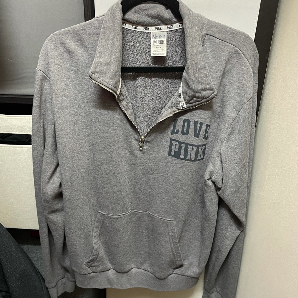 PINK Victoria‎ Secret pullover gray sweatshirt medium